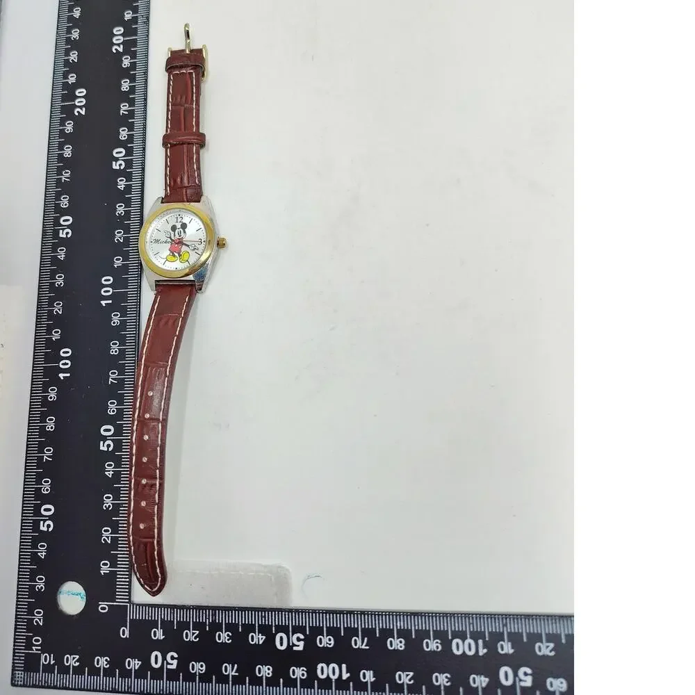 Disney Mickey Mouse Analog Watch Silver/Gold Face